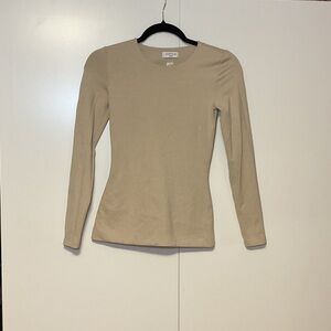 Express Tan Long Sleeve Top